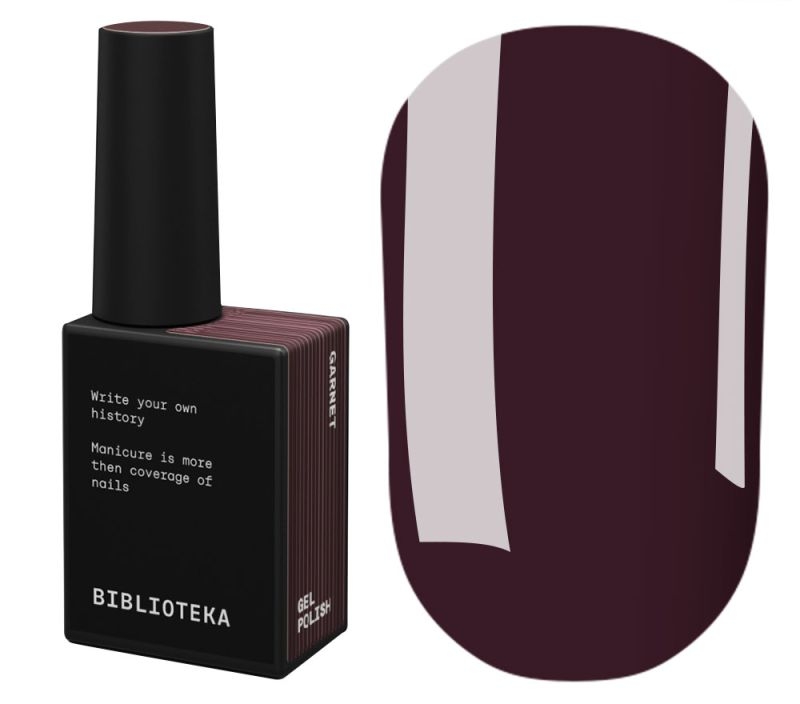  Гель-лак Biblioteka Basis №07 Garnet Бордовий 10 мл, фото 1