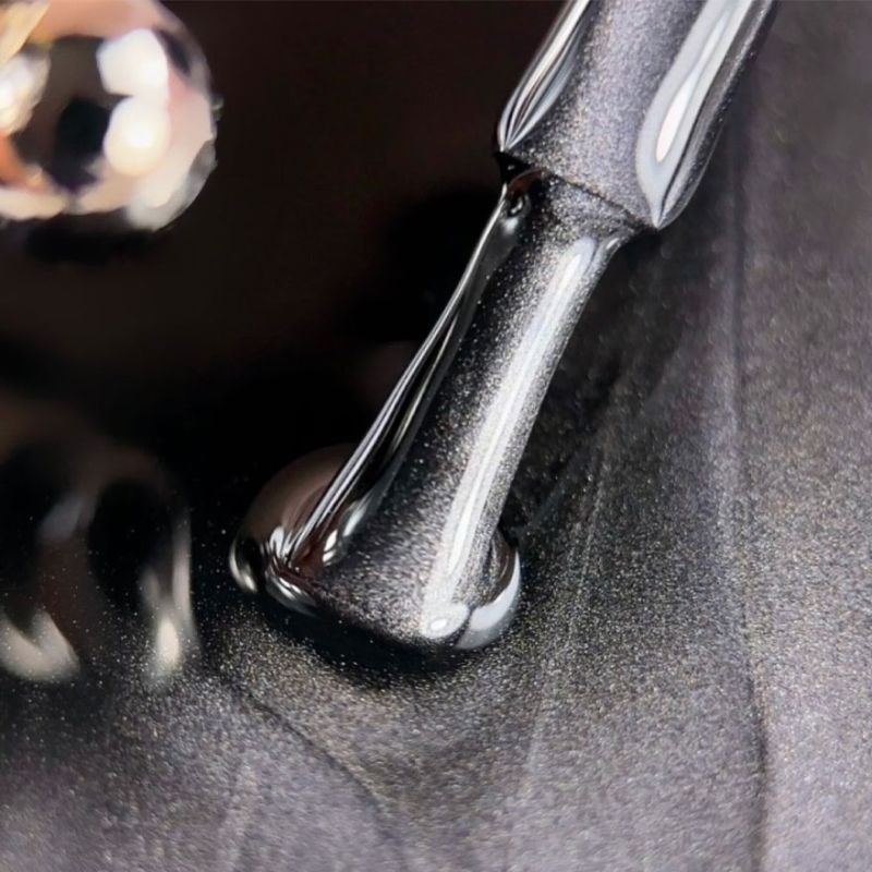  Гель-лак Biblioteka Cat Eye Night Rays №02 Shadow Темно-сірий 10 мл, фото 5