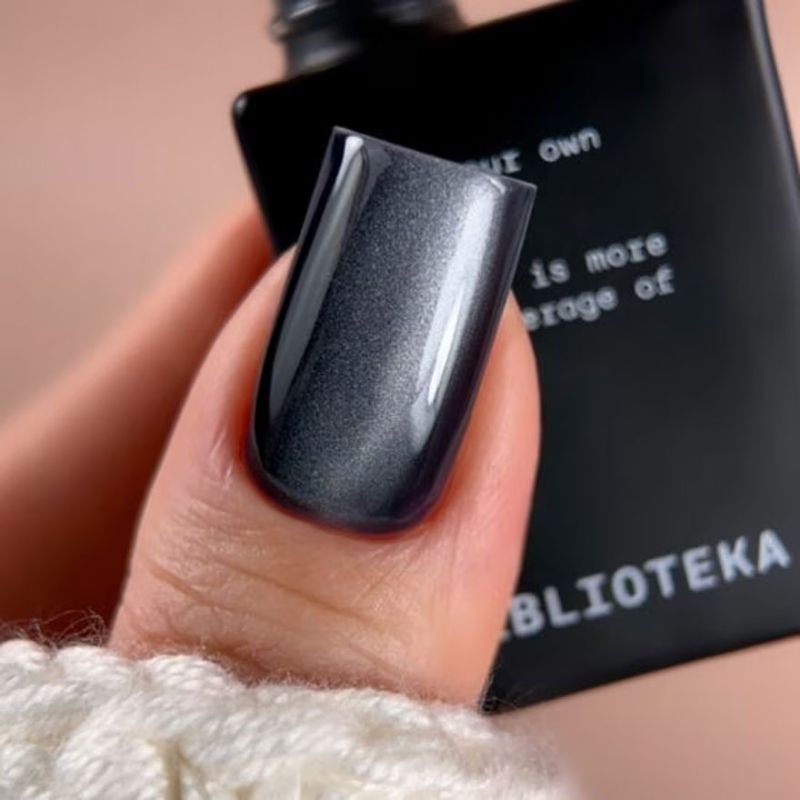  Гель-лак Biblioteka Cat Eye Night Rays №03 Midnight Глибокий синій 10 мл, фото 5