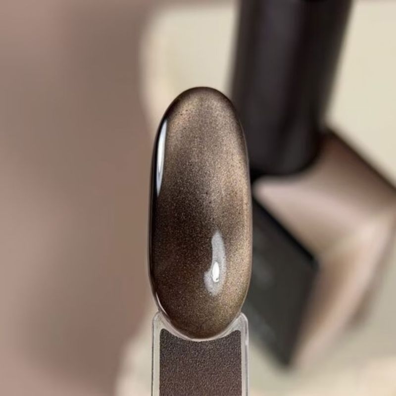  Гель-лак Biblioteka Cat Eye Night Rays №06 Cocoa Light  М’який теплий коричневий 10 мл, фото 2