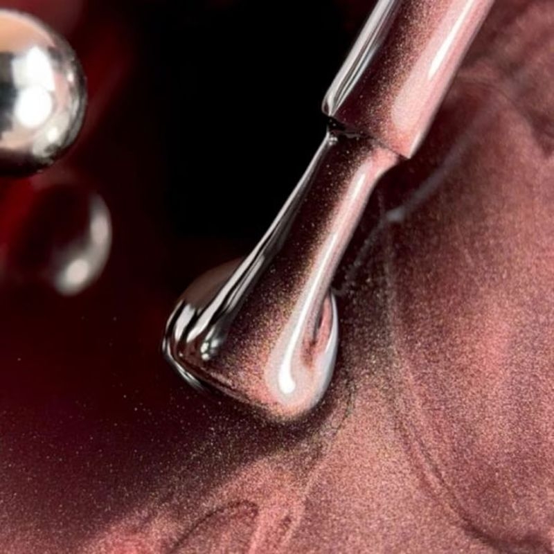 Гель-лак Biblioteka Cat Eye Night Rays №07 Wine Flare Винная вспышка 10 мл, фото 5