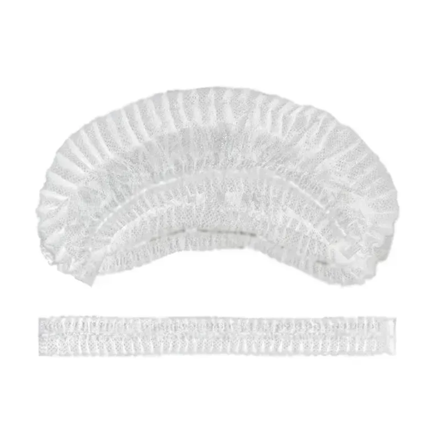 Шапочка медицинская нестерильная на двойной резинке Panni Mlada ™ (100 шт / пач) из спанбонда, белая, фото 1