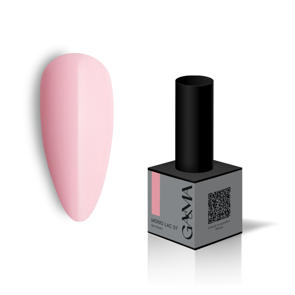 Моно лак для педикюру GA&MA Mono Lac №07 6 мл, фото 1