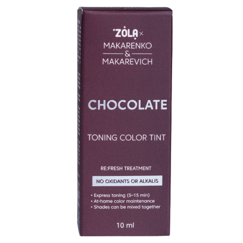 Фарба тонуюча для брів Zola x Makarenko x Makarevich Toning Color Tint Cholocate 10 мл, фото 2