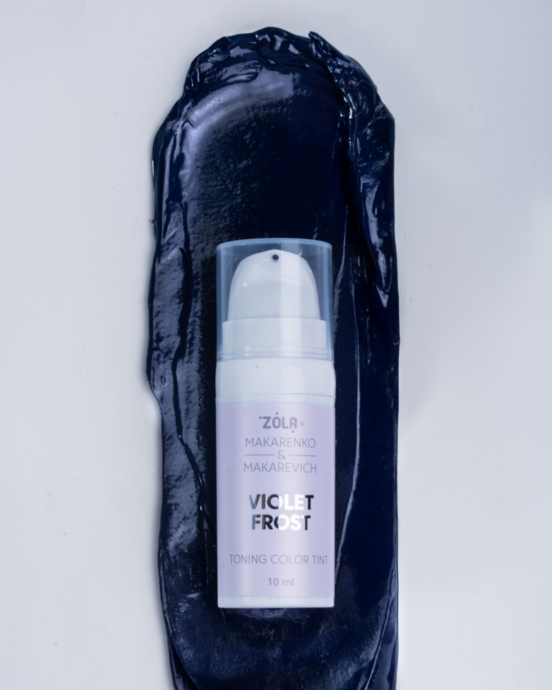 Фарба тонуюча для брів Zola x Makarenko x Makarevich Toning Color Tint Violet Frost 10 мл, фото 4