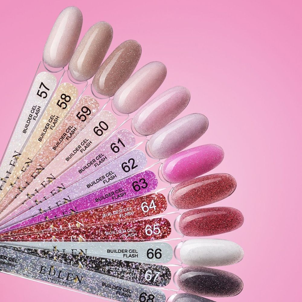 Гель моделюючий Edlen Builder gel Flash №58 15 мл, фото 2