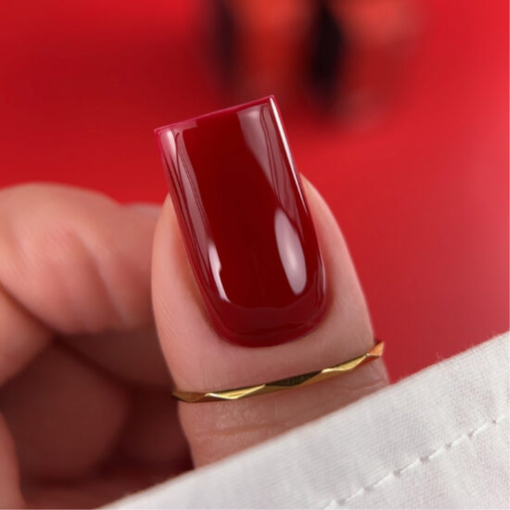 Гель-лак Biblioteka Red Spectrum №44 Crimson Щільний пігментований червоний 10 мл, фото 4