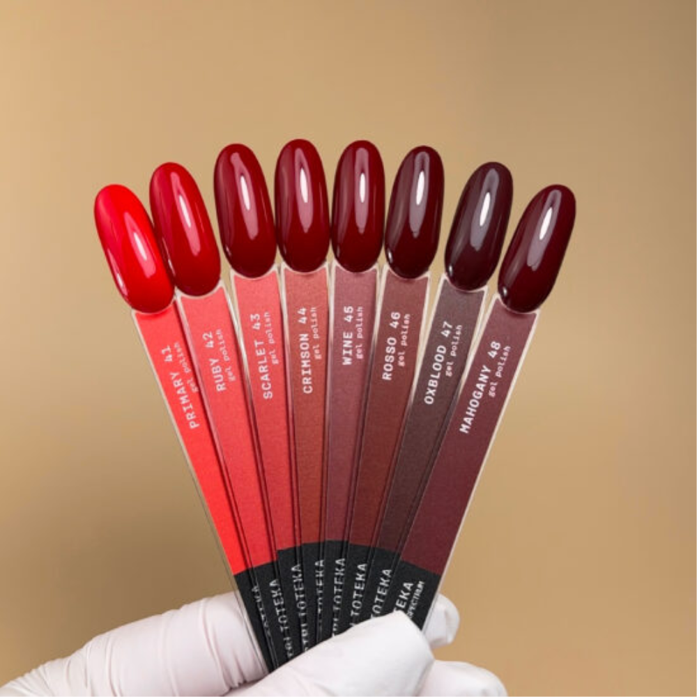 Гель-лак Biblioteka Red Spectrum№ 48 Mahogany Темний червоно-коричневий 10 мл, фото 3