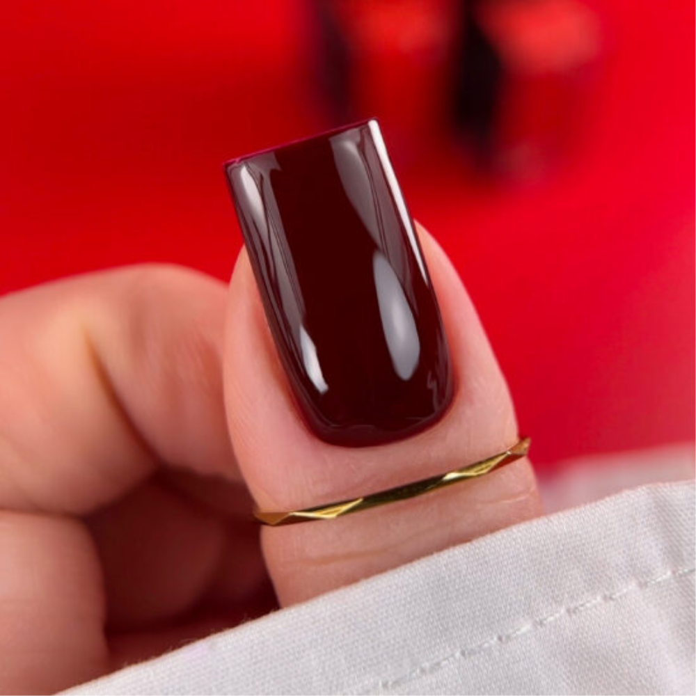 Гель-лак Biblioteka Red Spectrum№ 48 Mahogany Темний червоно-коричневий 10 мл, фото 4