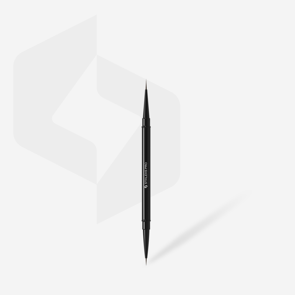 Пензлик двосторонній Staleks Expert лайнер 7 мм х 10 мм, фото 1