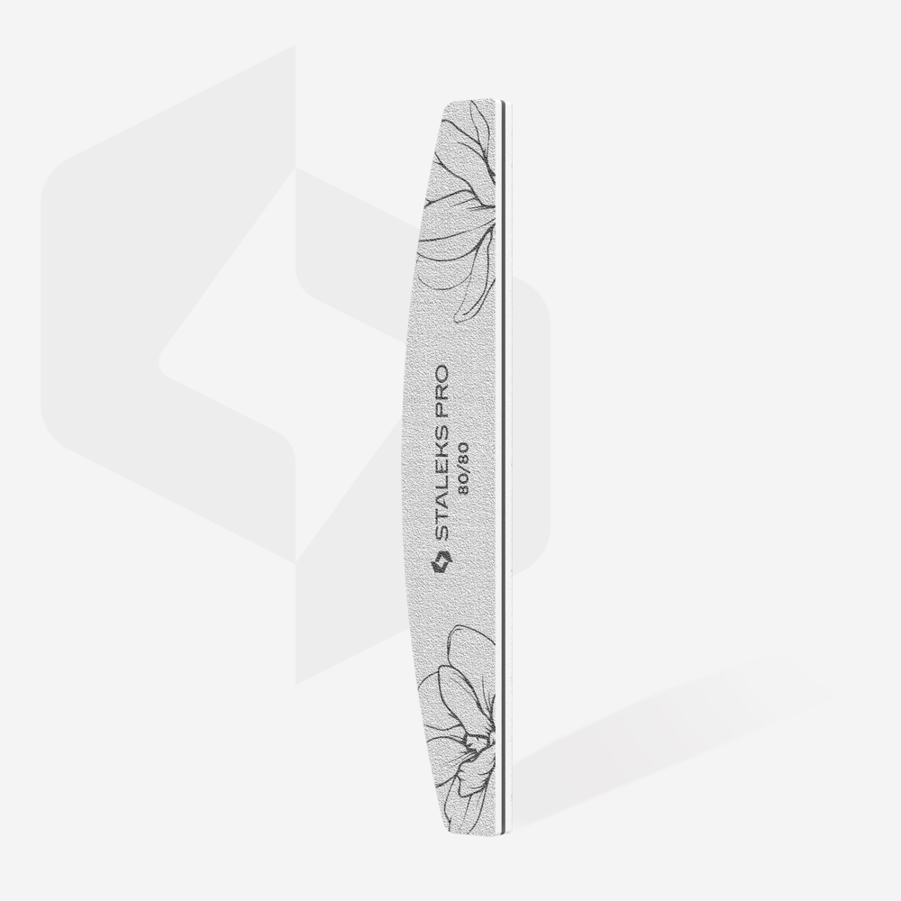 Пилка півмісяць мінеральна Staleks Expert 40 80/80 грит (25 шт), фото 1