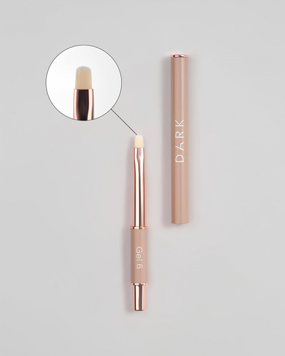 Пензлик для гелю Dark 6 мм, фото 2