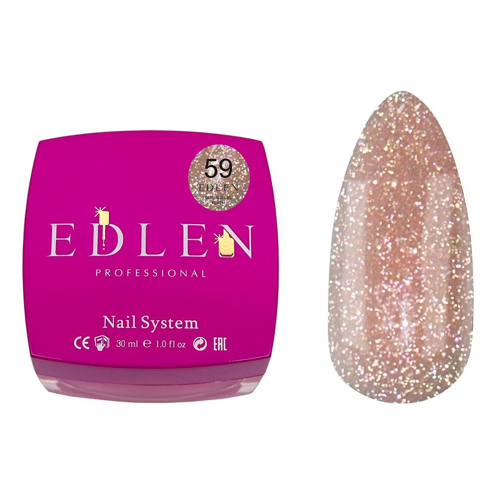 Гель моделирующий Edlen Builder gel Flash №59 30 мл, фото 1