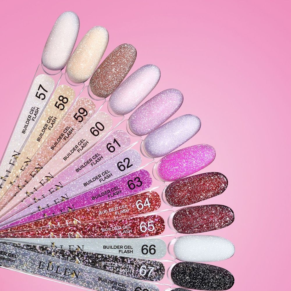 Гель моделирующий Edlen Builder gel Flash №65 30 мл, фото 3