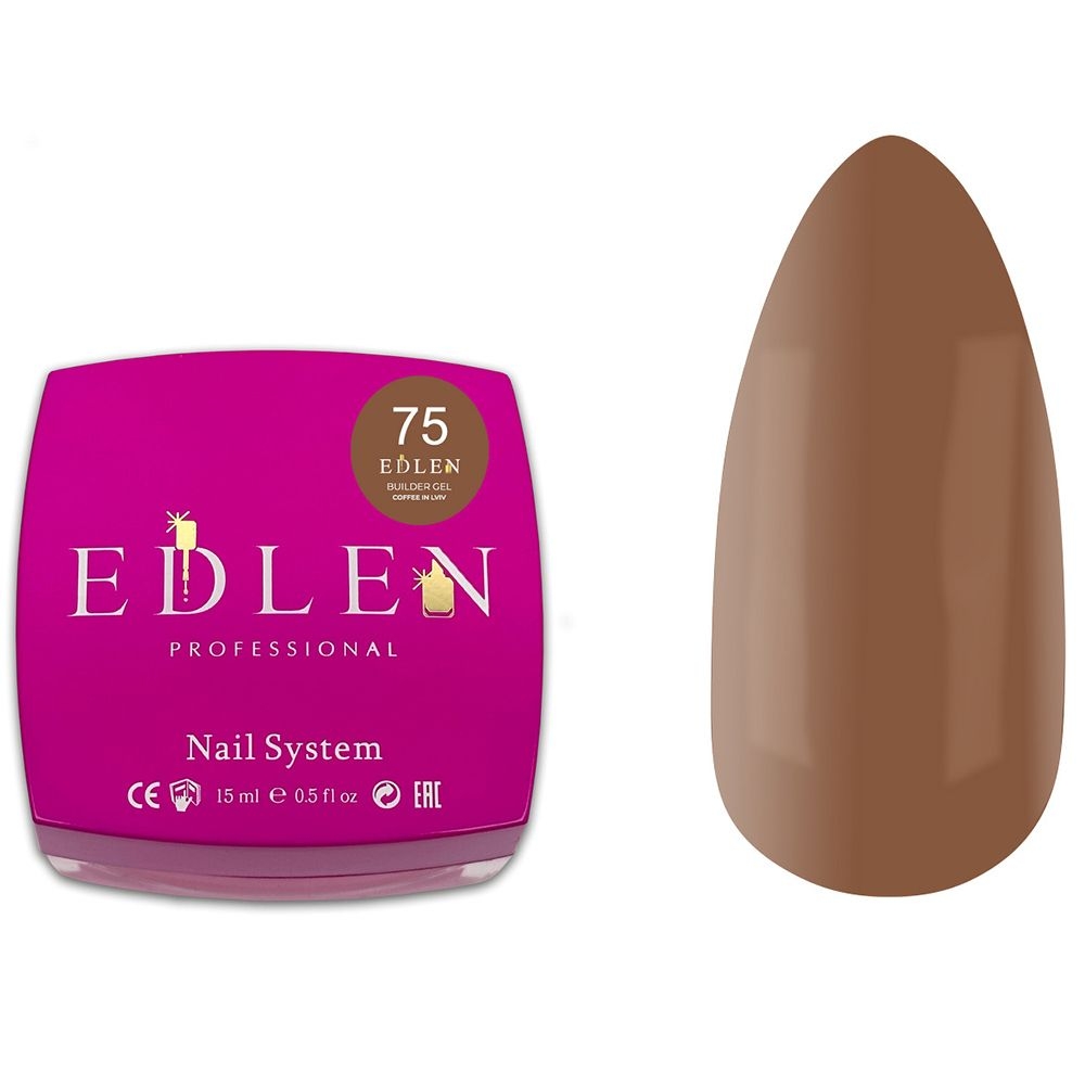 Гель моделюючий Edlen Coffee in Lviv №75 15 мл, фото 1