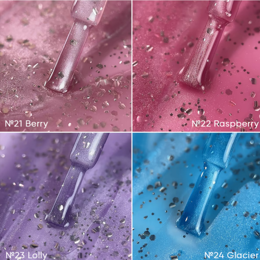 Набір гель-лаків Biblioteka Cat Eye Gel Polish Set Drops №17-24, фото 4