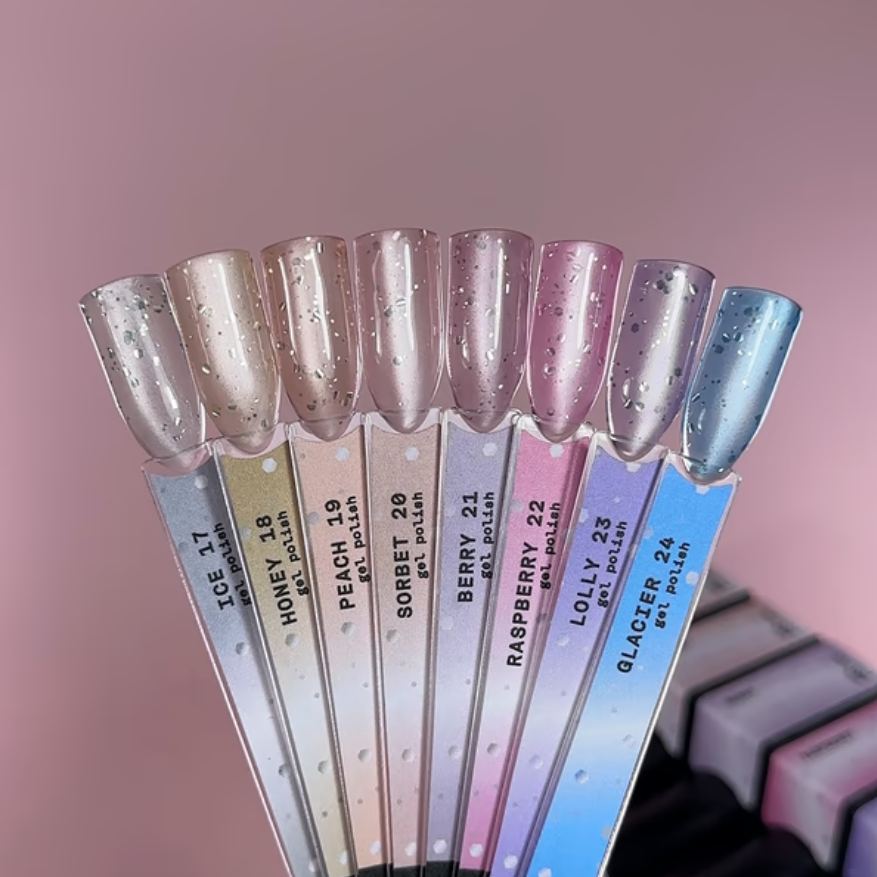  Гель-лак Biblioteka Cat Eye Set Drops № 17 Ice  Холодний білий 10 мл, фото 3