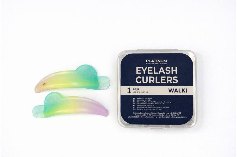 Валики силіконові для ламінування вій  Platinum Roadface 1 пара SS салатові, фото 1