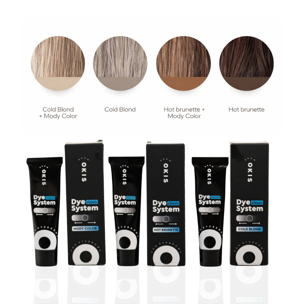 Фарба-крем для брів Okis Brow Classic Dye System Cold Blond в саше 5 мл, фото 2