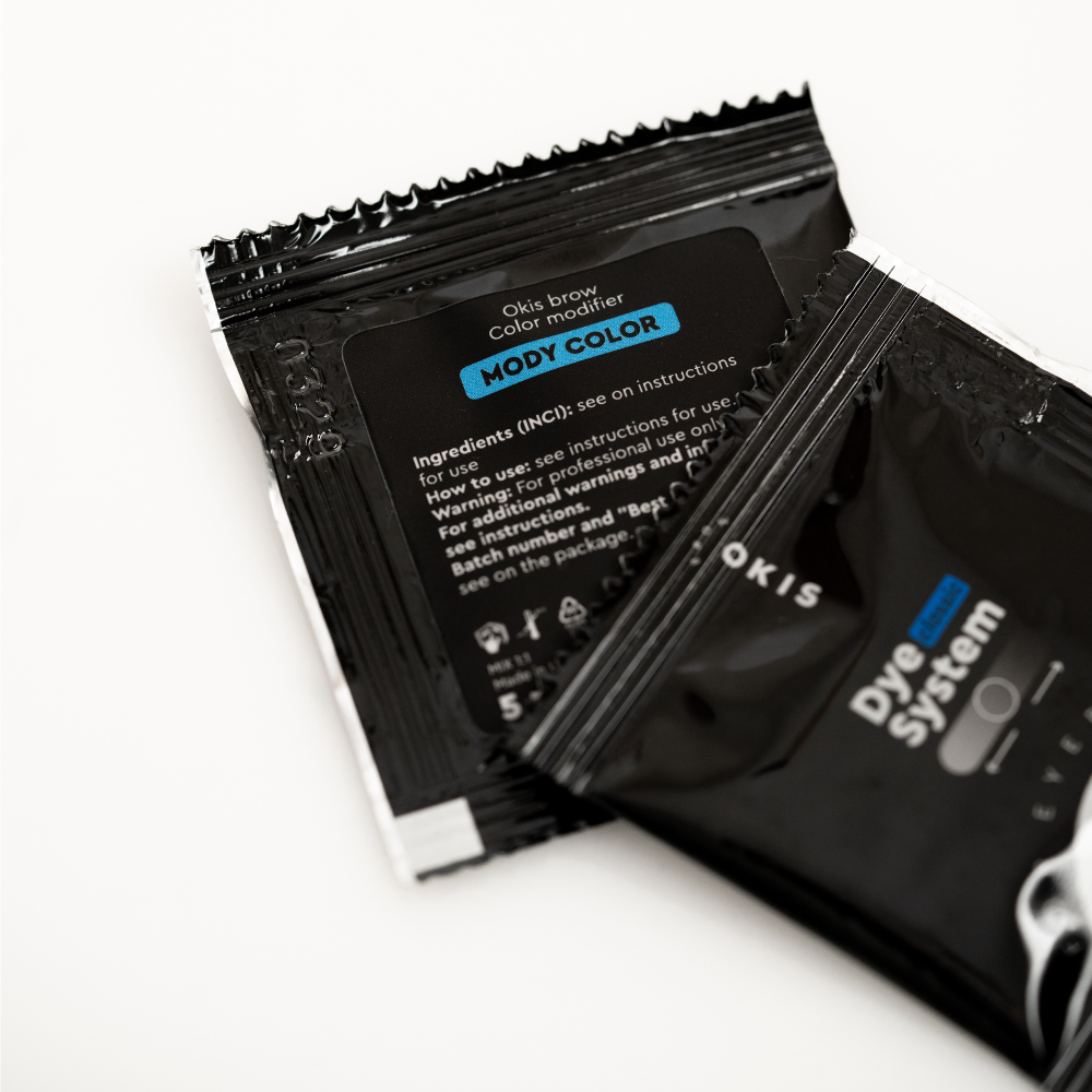 Фарба-крем для брів Okis Brow Classic Dye System Cold Blond в саше 5 мл, фото 4