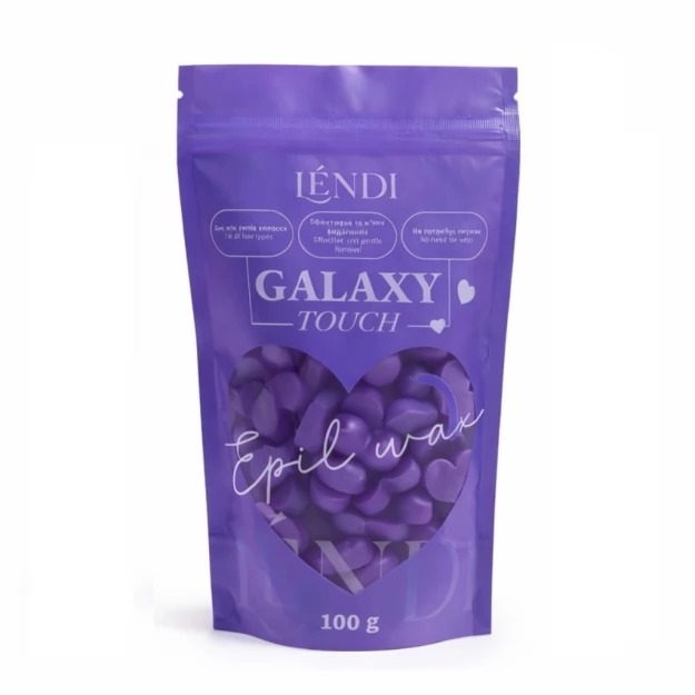 Воск для депиляции Lendi Galaxy Touch в гранулах 100 г фиолетовый, фото 1