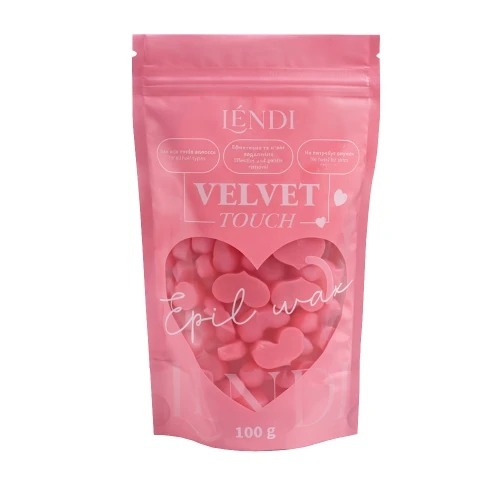 Воск для депиляции Lendi Velvet Touch в гранулах 100 г розовый, фото 1