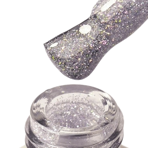 Гель моделирующий PNB Strong Iron Gel №029 Silver Galaxy 17 мл, фото 2