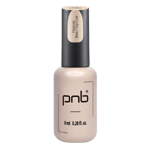 База-топ 2 в 1 PNB Titanium Base/Top Coat 2 in 1 8 мл, фото 1