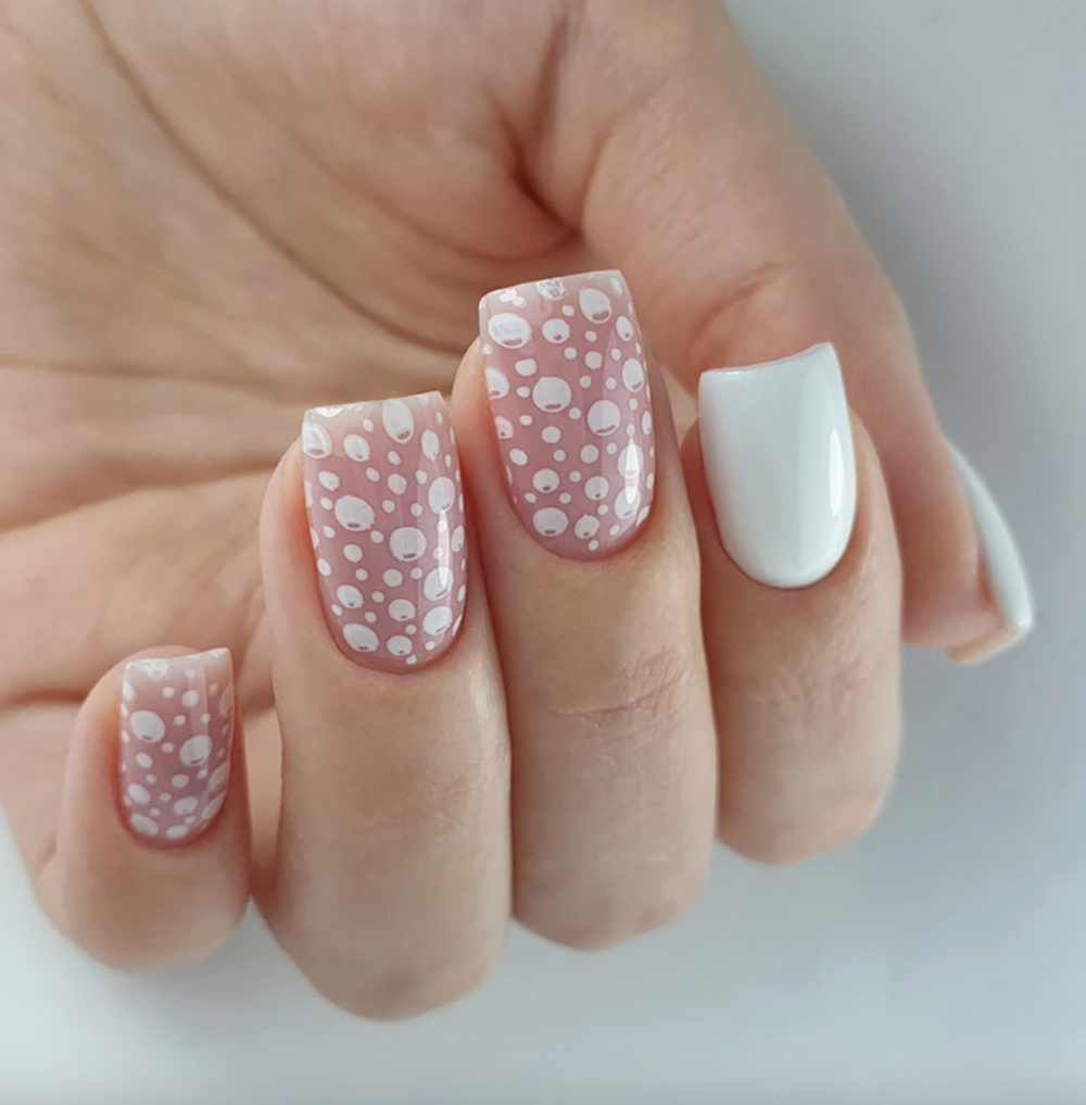 База відновлююча з нейлоновими волокнами PNB Revital Fiber Base Porcelain Pink Hema Free 8 мл, фото 3