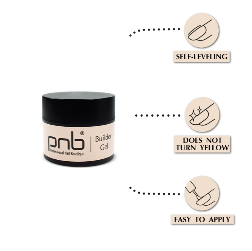 Гель моделирующий PNB Builder Gel Natural Pink 15 мл, фото 2