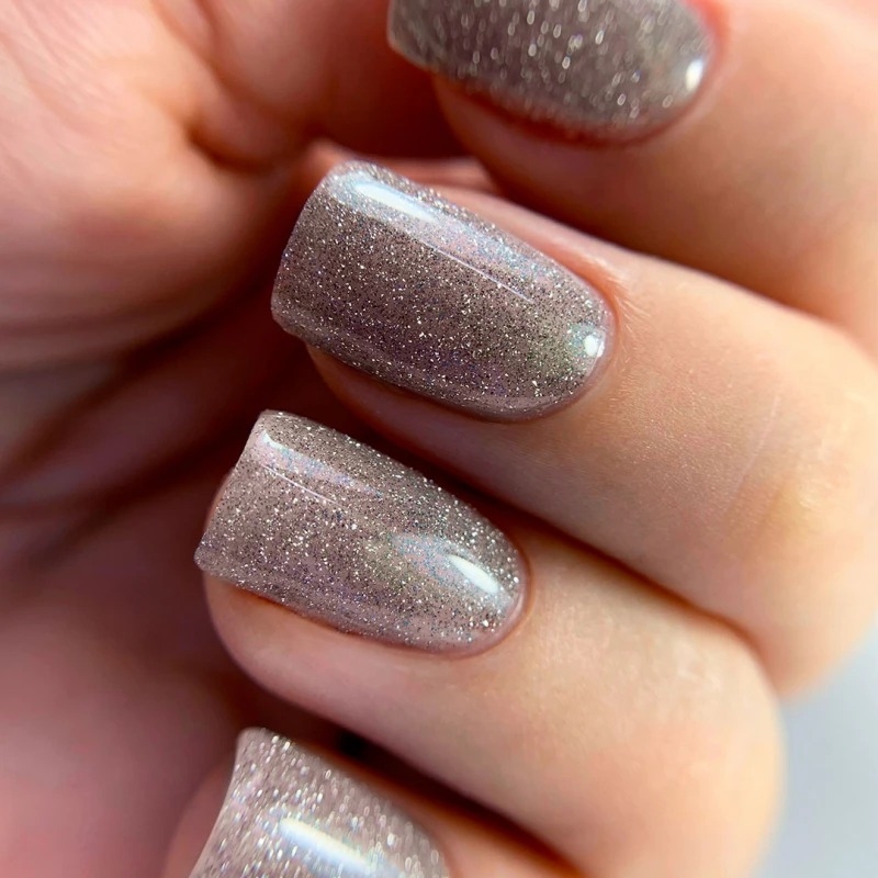 Гель-лак світловідбивний PNB ReflectiveShock Effect №01 Silver 8 мл, фото 2