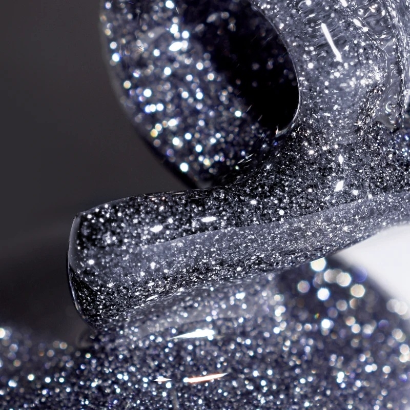  Гель-лак светоотражающий PNB Reflective Shock Effect №02 Crystal Grey 8 мл, фото 2
