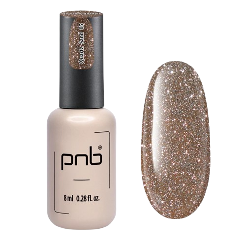 Гель-лак світловідбивний PNB ReflectiveShock Effect №05 Quartz Sand 8 мл, фото 1