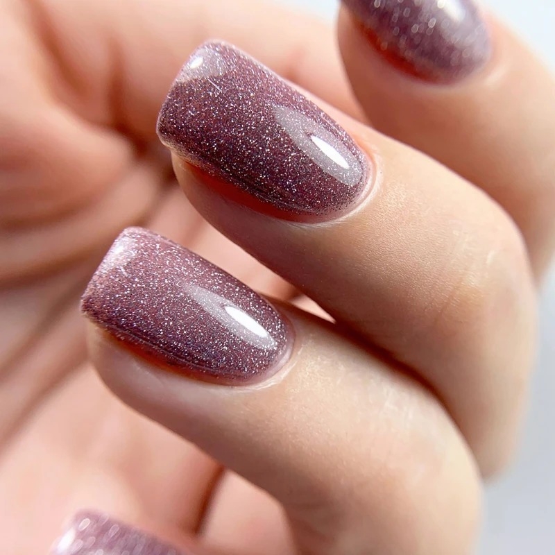 Гель-лак світловідбивний PNB ReflectiveShock Effect №06 Ash Rose 8 мл, фото 3