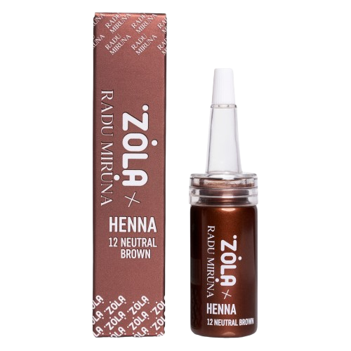 Хна професійна для брів Zola x Radu Miruna №12 Neutral Brown 10 г, фото 2