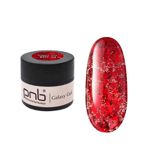 Гель PNB Galaxy Gel №04 Red 5 мл, фото 1
