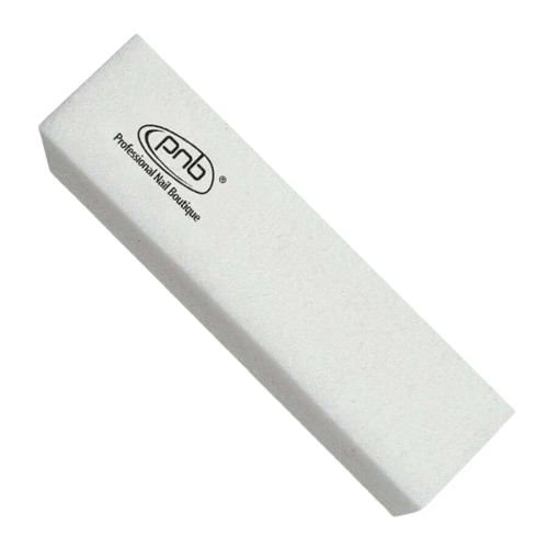 Баф-брусок для нігтів PNB Nail buffer block White Rectangular 180/180 прямокутний , фото 1