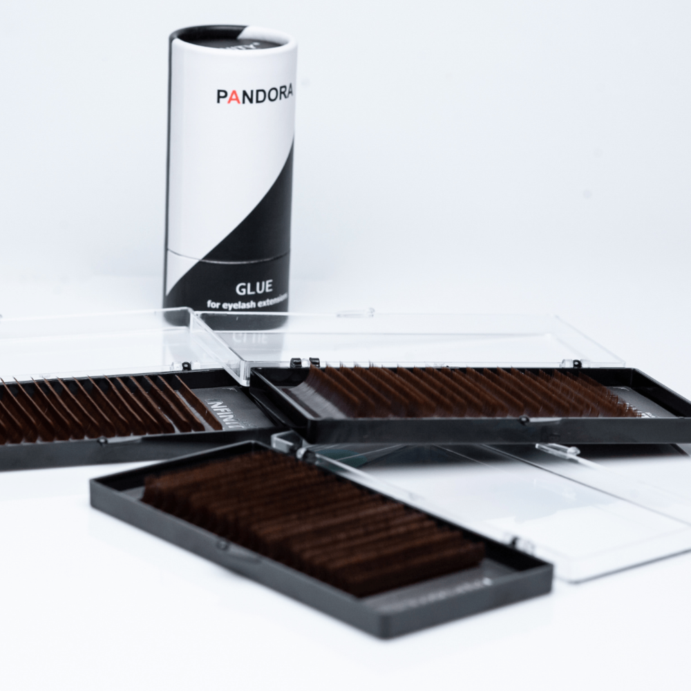 Ресницы Infinity темный шоколад 20 линий C 0.085 9 мм, фото 2