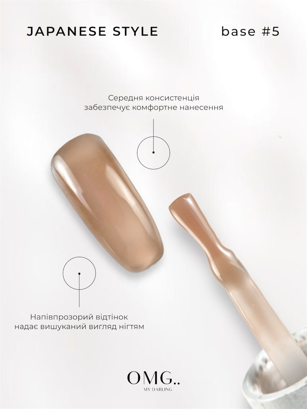 База камуфлююча OMG..My Darling Japanese Style №5 10 мл, фото 2
