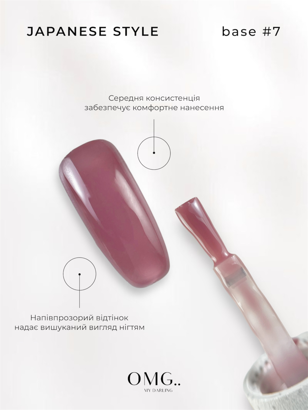 База камуфлююча OMG..My Darling Japanese Style №7 10 мл, фото 2