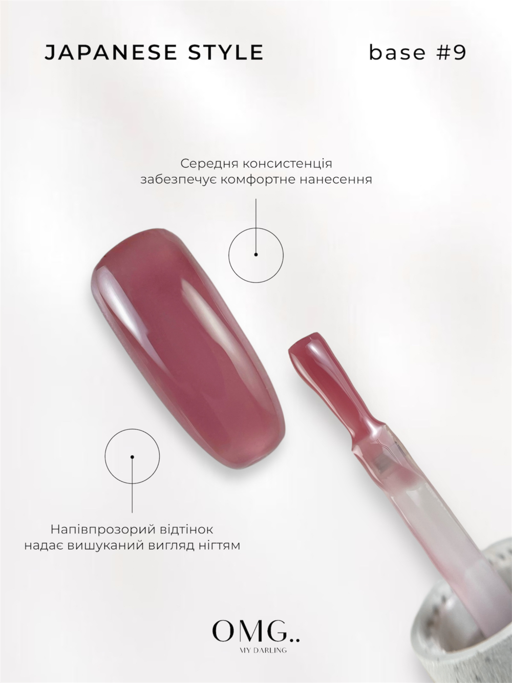 База камуфлююча OMG..My Darling Japanese Style №9 10 мл, фото 2