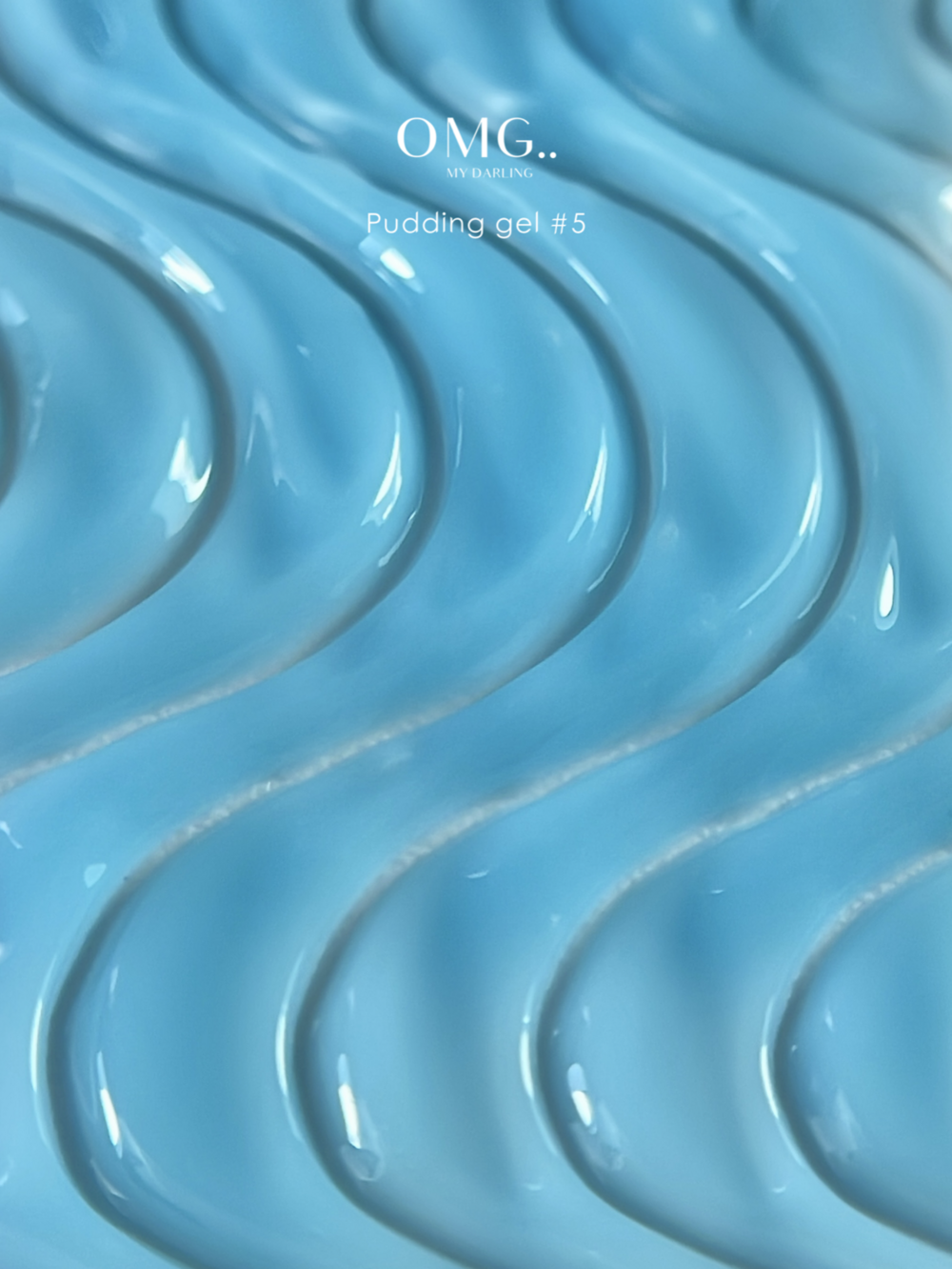 Гель для об'ємних дизайнів OMG..My Darling 5D Pudding №5 Blue 15 мл, фото 2