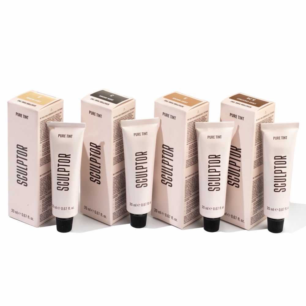 Краска для бровей и ресниц Sculptor Pure Tint Dark Brown №3 темно-коричневая 20 мл, фото 5