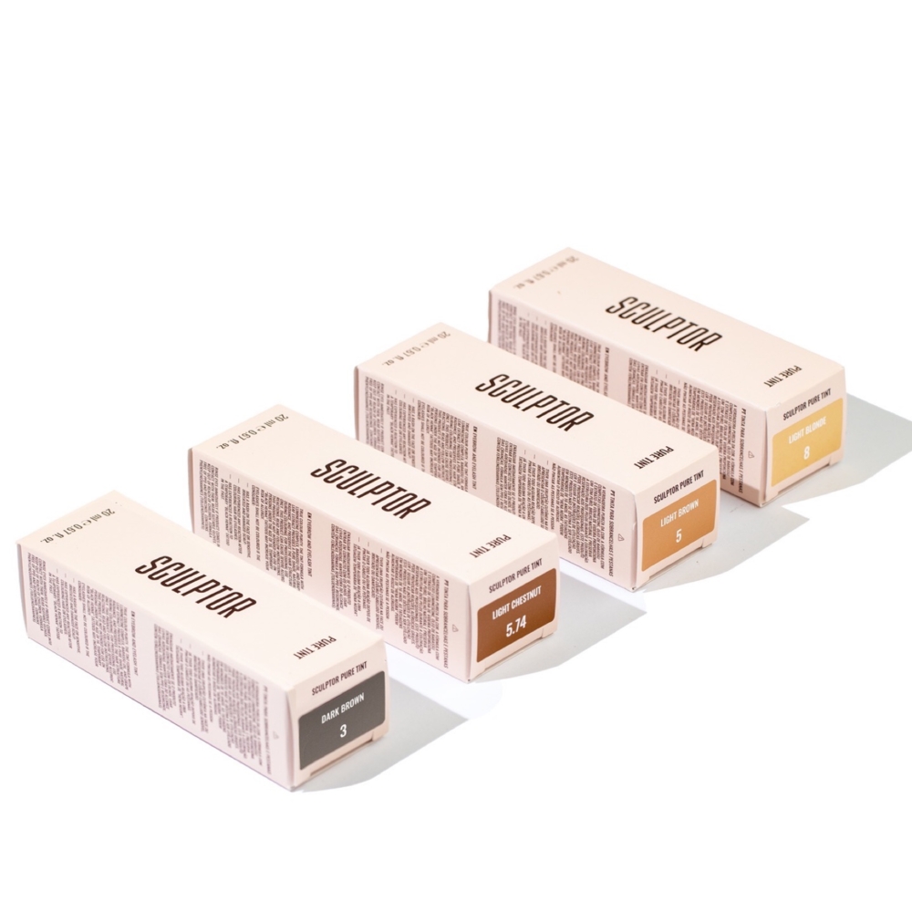 Краска для бровей и ресниц Sculptor Pure Tint Light Chestnut №5.74 Светло-каштановая 20 мл, фото 4