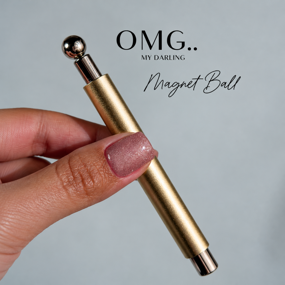 Магніт двосторонній OMG..My Darling Magnet Ball сріблястий, фото 1