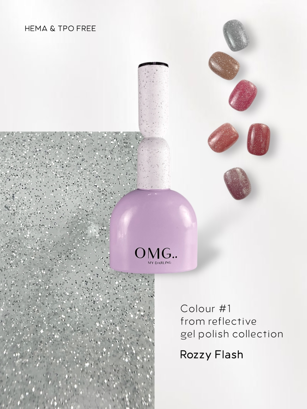 Гель-лак OMG..My Darling Rozzy Flash №1 10 мл, фото 2