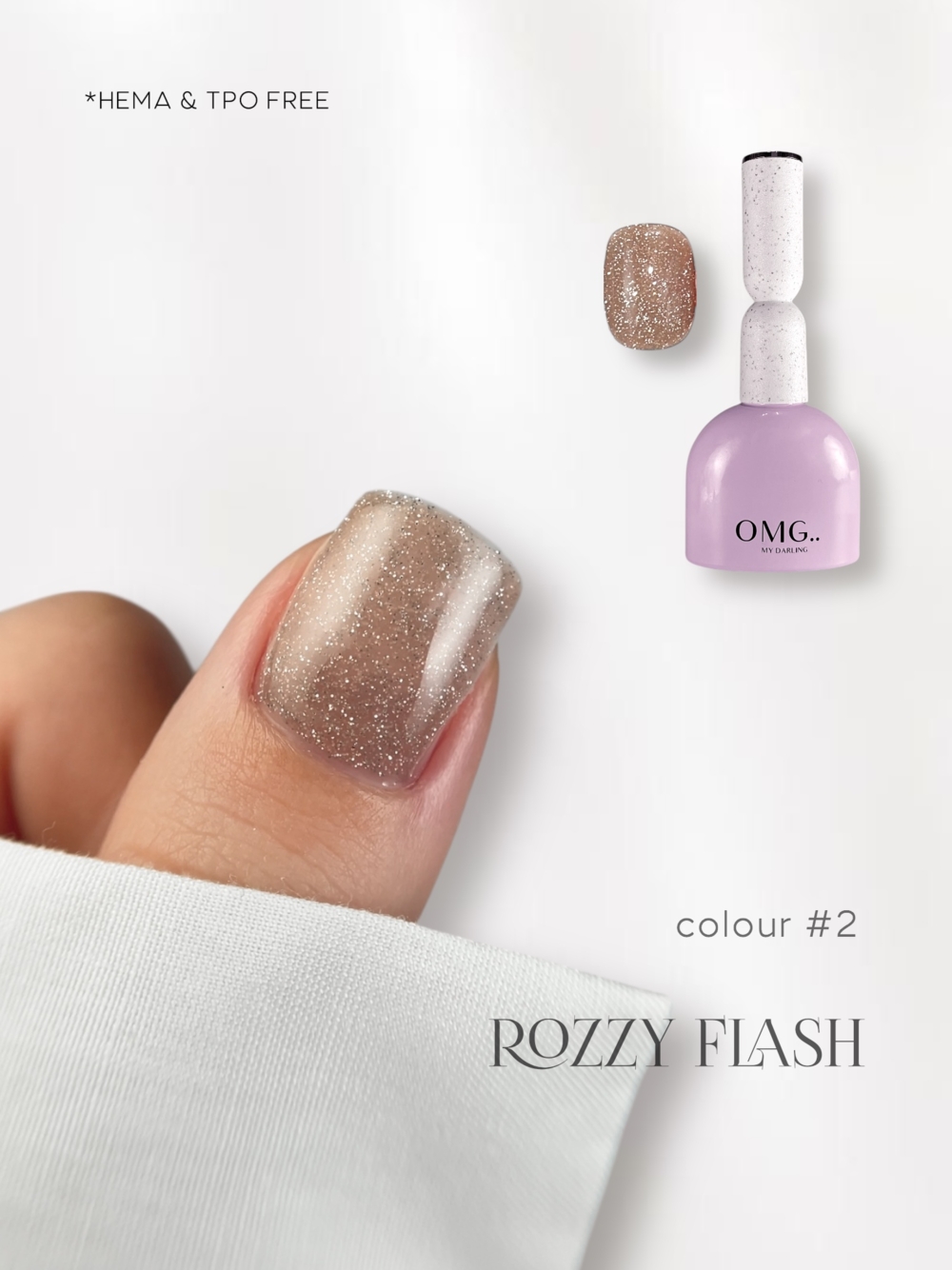 Гель-лак OMG..My Darling Rozzy Flash №2 10 мл, фото 5