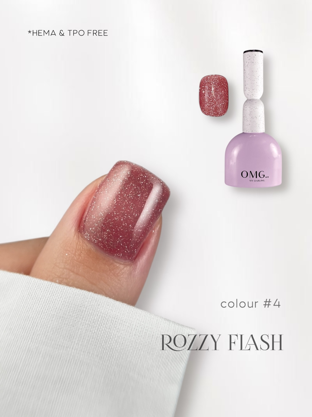 Гель-лак OMG..My Darling Rozzy Flash №3 10 мл, фото 6