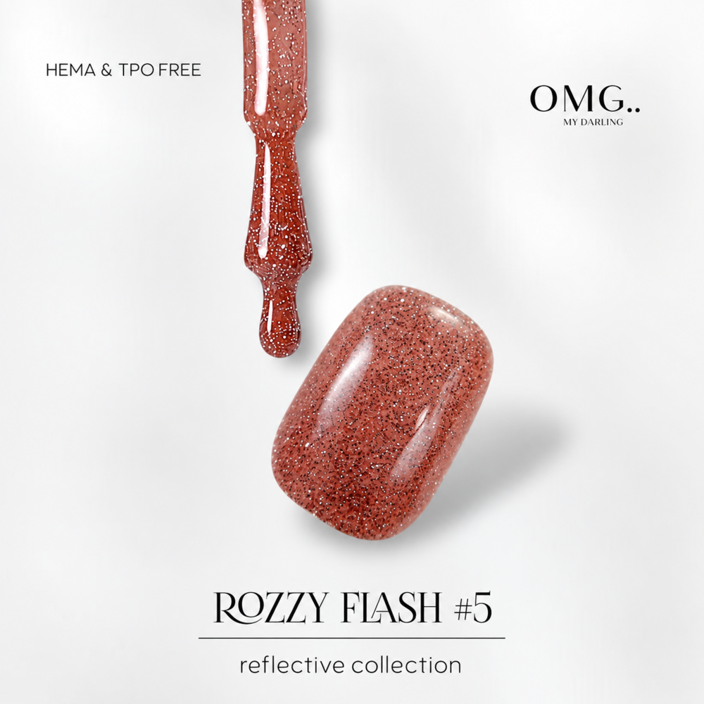 Гель-лак OMG.. My Darling Rozzy Flash №5 10 мл, фото 2