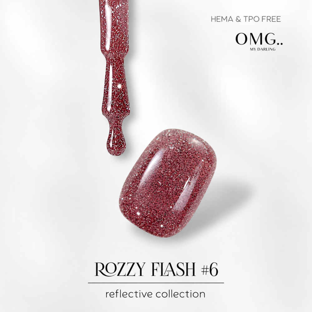 Гель-лак OMG..My Darling Rozzy Flash №6 10 мл, фото 2